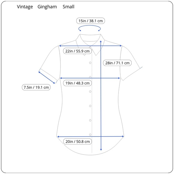 🐜 VINTAGE red and white gingham button-up short sleeve shirt, small — VGUC - Picture 12 of 12